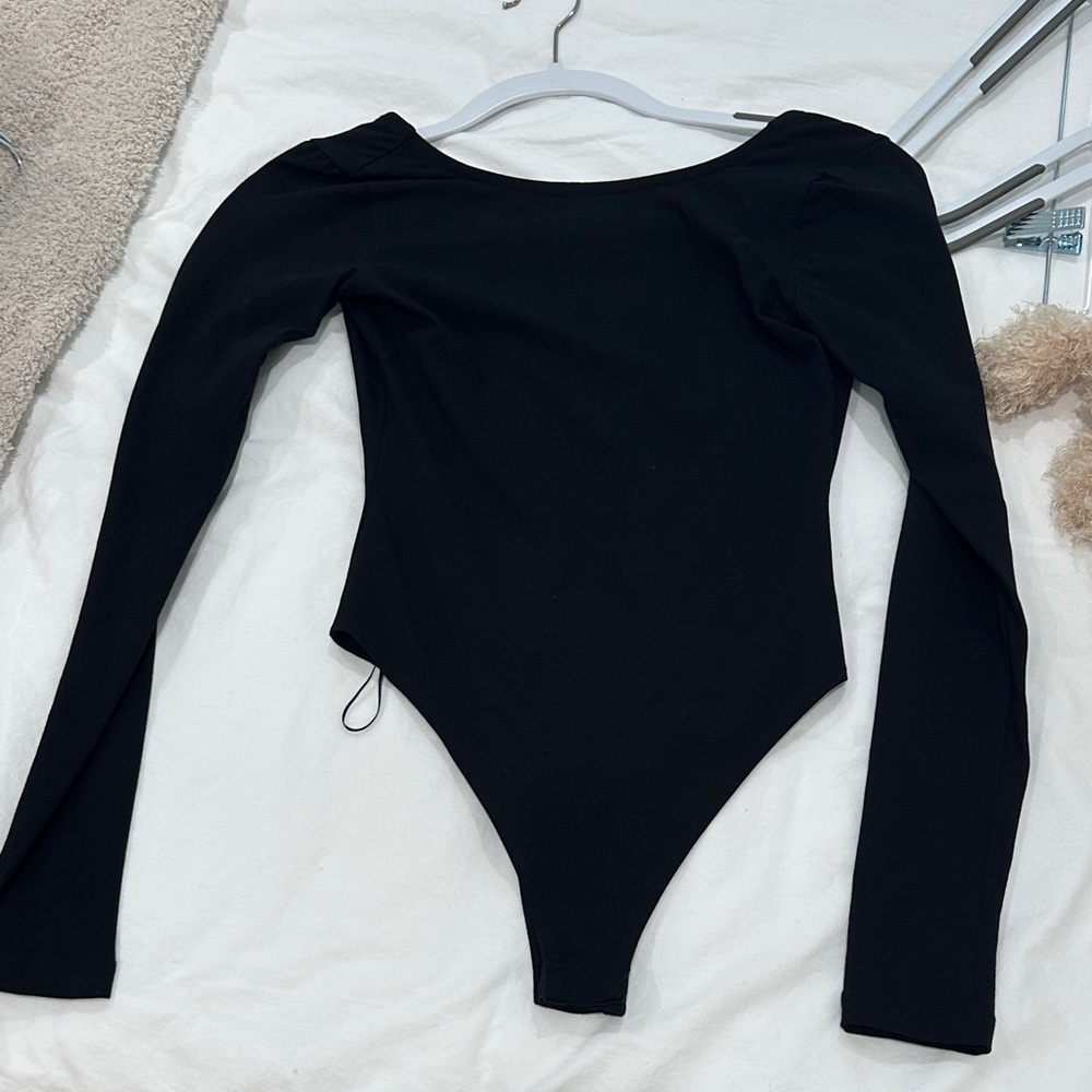Black Something Navy NWOT black bodysuit